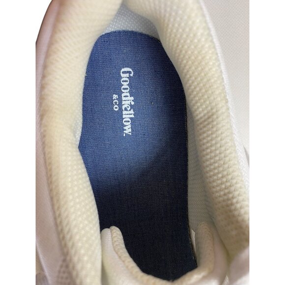 White Canvas Lace-Up Goodfellow & Co. Sneakers Casual Low Top Shoes Size 10 - Picture 2 of 8